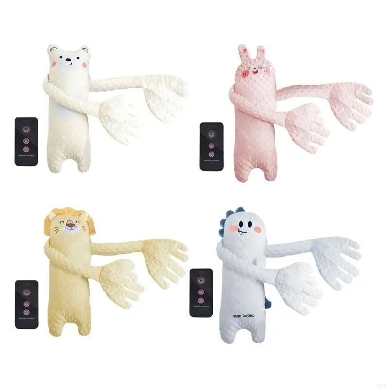 97BE لعبة التربيت الكهربائية وسادة نوم قابلة للاحتضان يد مريحة للأطفال حديثي الولادة مع 3 أوضاع للتحكم عن بعد قابلة للتعديل #3