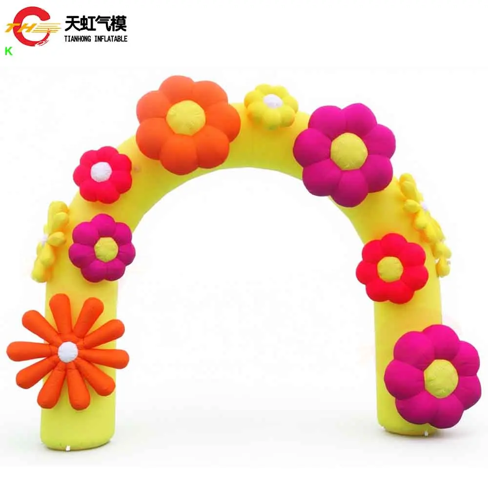 

Быстрая доставка 4x4 м свадебная надувная арка с цветами для наружной рекламы сценические украшения надувная арка с воздуходувкой