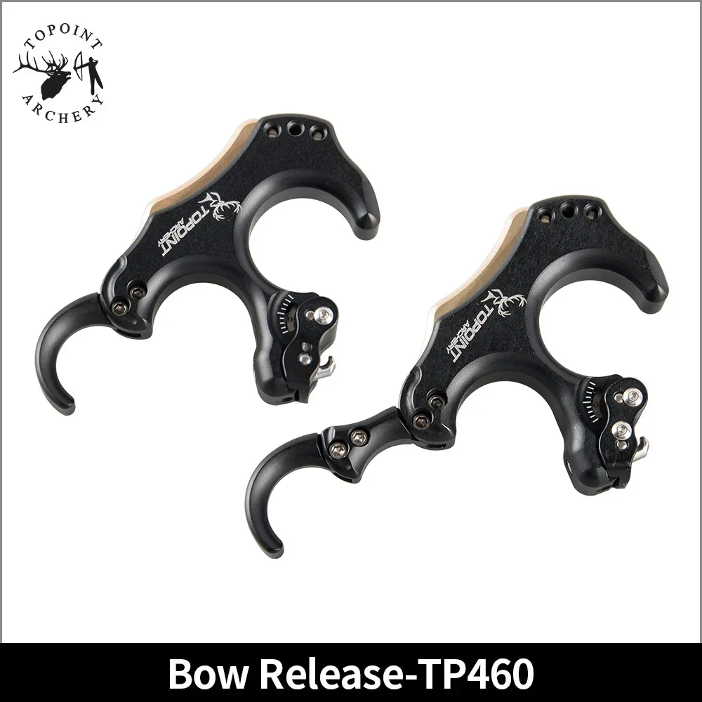 1piece Topoint TP460 Compound Bow Release Archery 3/4 Finger Grip Thumb Trigger Shooting Accessories