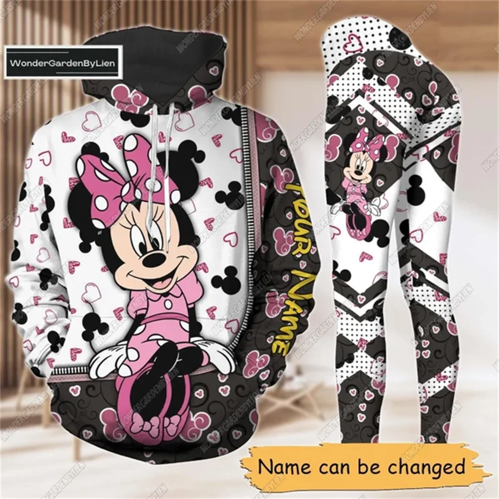 Disney yoga wear women's fitness yoga essential fashion single item 3d animation cartoon Mickey Minnie yoga wear 2025 new