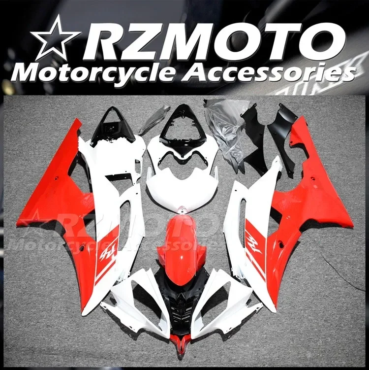 4Gifts New ABS Motorcycle Fairings Kit Fit For YAMAHA YZF - R6 08 09 10 11 12 13 14 15 16 Bodywork Set Red White FR