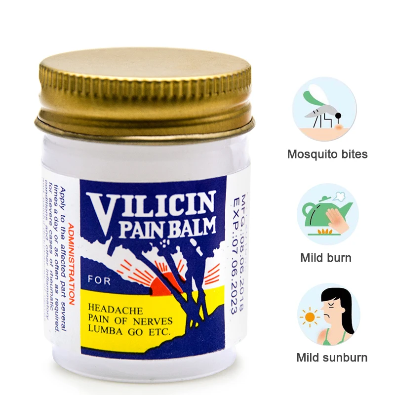 

1Pc Pain Balm for Headache Motion Itching Muscle Rub Aches Cooling Oil Refresh Cold Pain Relieving Cream