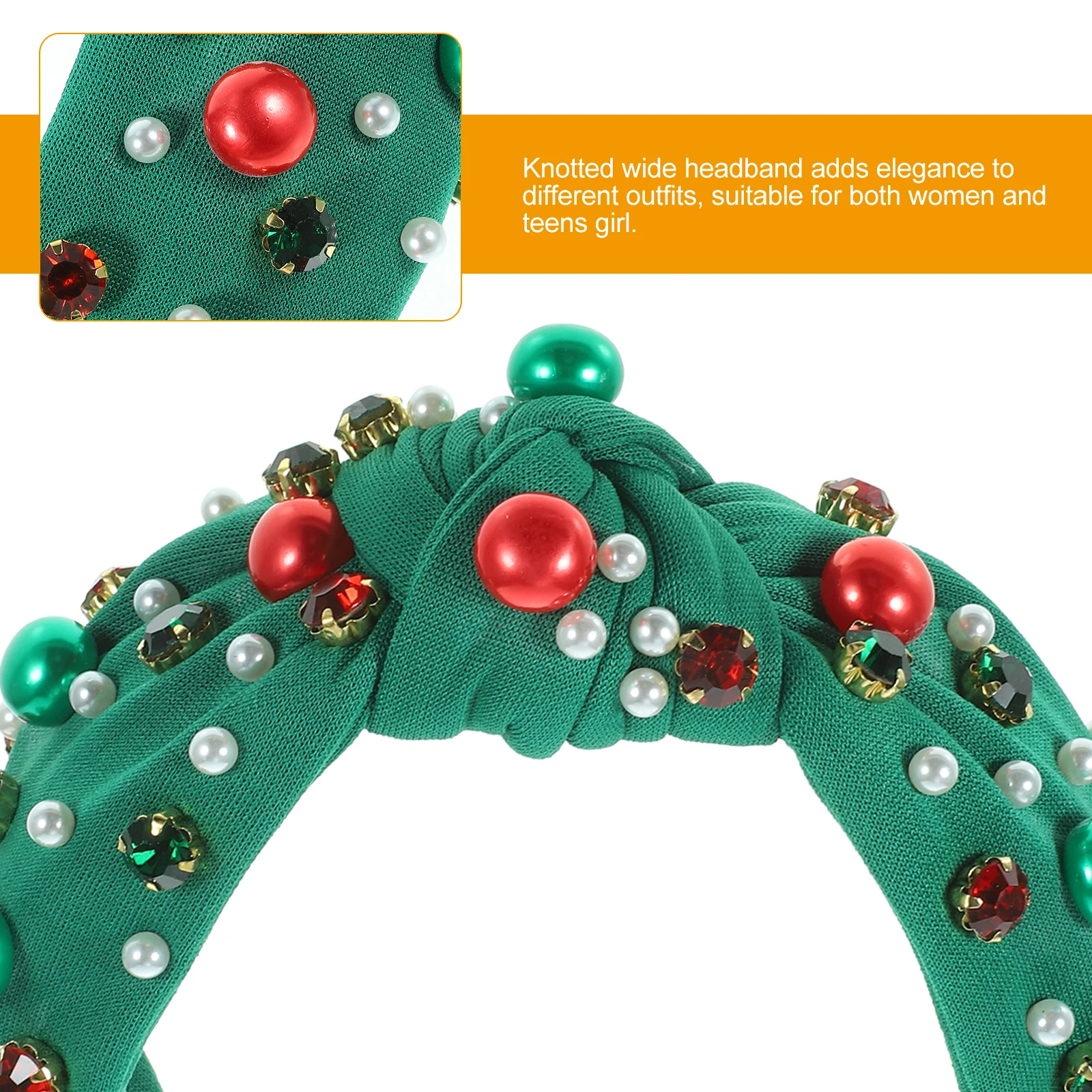 

Pearl Headb Headb For Girls Knotted Headb Knotted Fabric Hairb s Decorative Headb s Christmas Party Accessories