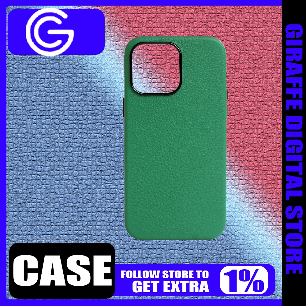 GWW Leather Case Cover iPhone14ProMax Case Strong Magnetic Adsorption iPhone14PRO Cover Customized Anti-drop Colorful