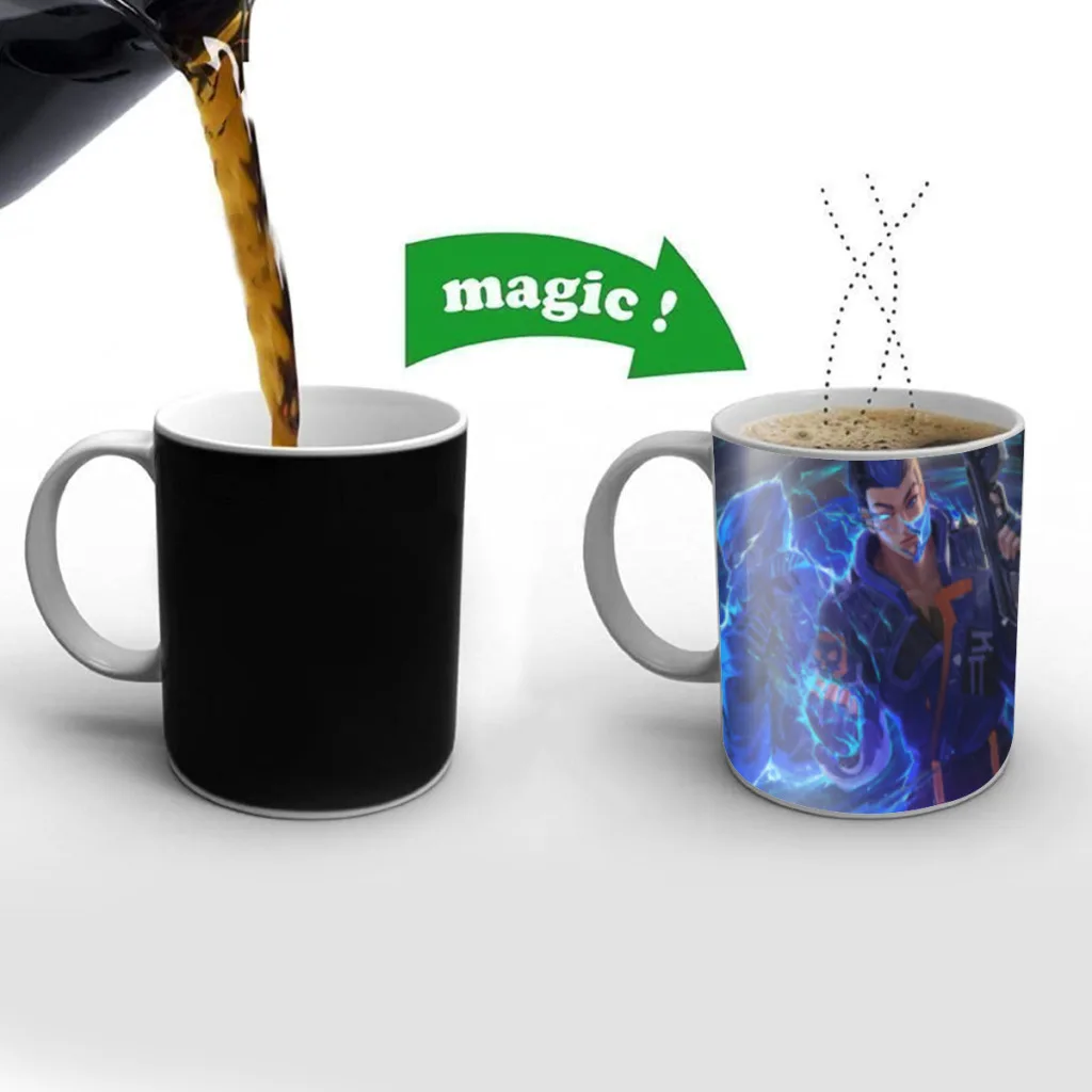 

Popular The First Personvisual Angle Design Game VALORANT Free shipping Magic Color Changing Ceramic Coffee Mug Cup Friends Gift