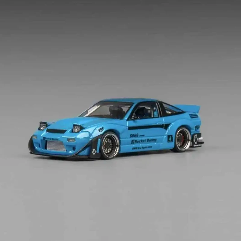 

Предпродажа 1:64 MT Pandem S13 Silvia 180SX Type X Baby Blue, литая под давлением диорама, коллекция моделей автомобилей, игрушки MicroTurbo