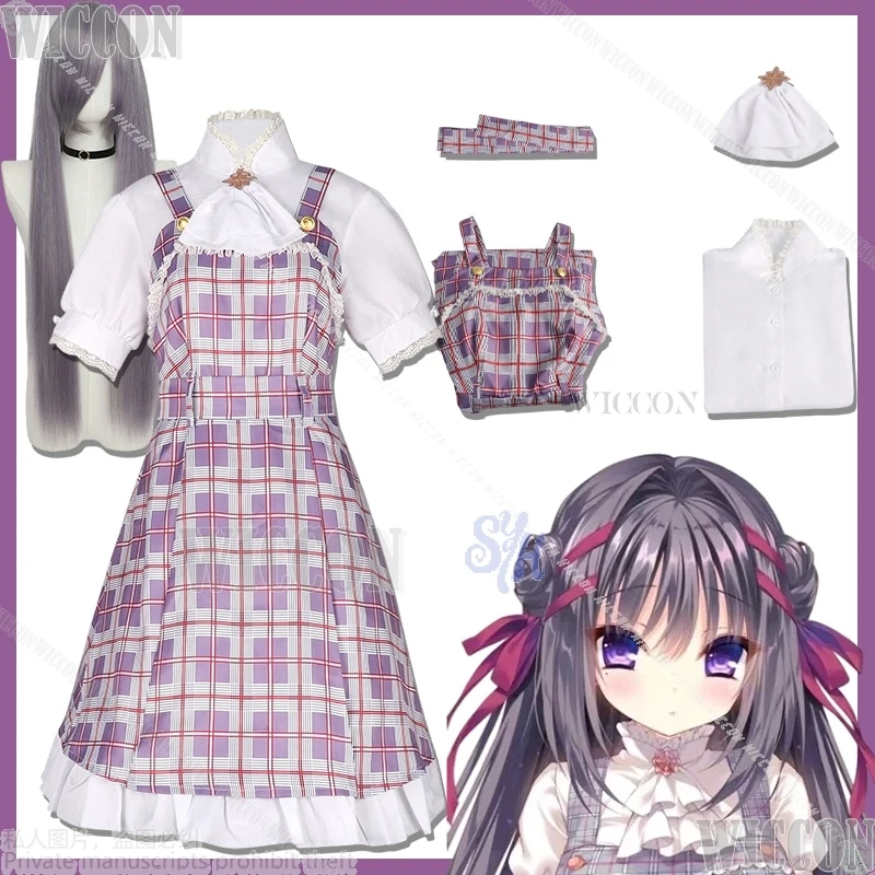 Kanzaki Manami Cosplay Galgame Manakashi No Yuri Wa Akaku Somar Kawaii Jk uniforme escolar vestido Halloween Comic Con traje de juego de rol