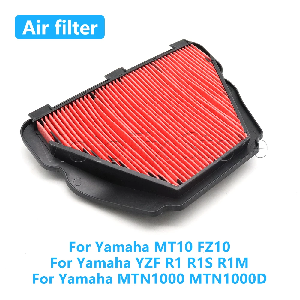Motorcycle Accessories Air Filter Intake Cleaner For Yamaha YZF R1 R1S R1M MTN1000 MTN1000D MT10 FZ10 SP YZF-R1 60th 2015-2025