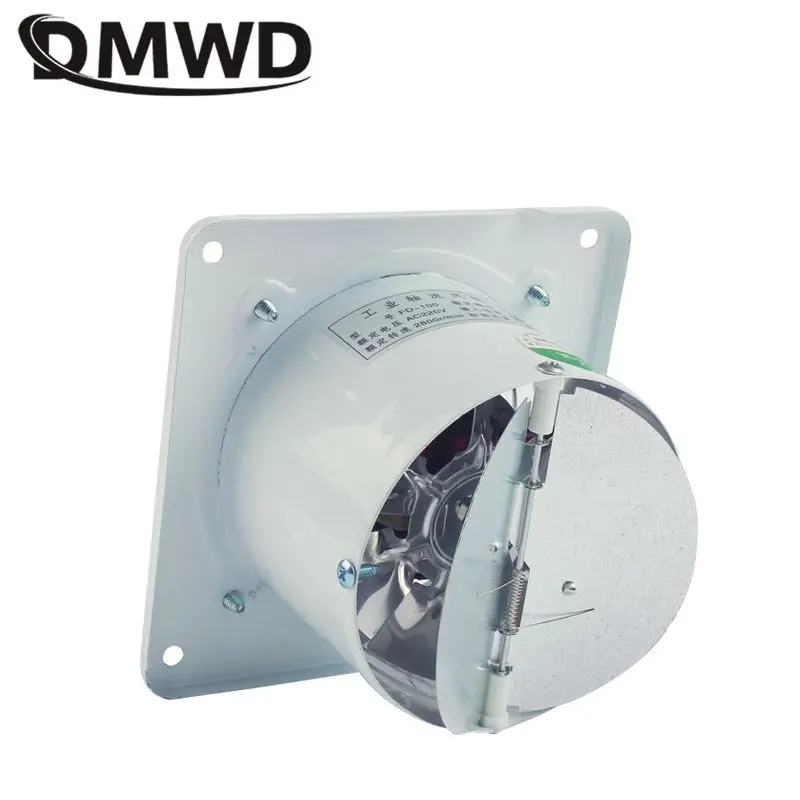 DMWD-ventilador de ventilación silencioso potente para baño, Extractor de aire de campana extractora de cocina, ventilador de ventana de inodoro,