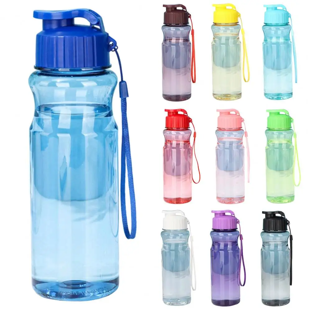 Leak Proof Sport Water Jug Sports Water Bottle with Flip Lid 550ml Leak-proof Portable Hydration Cup Outdoor Fitness for Travel
