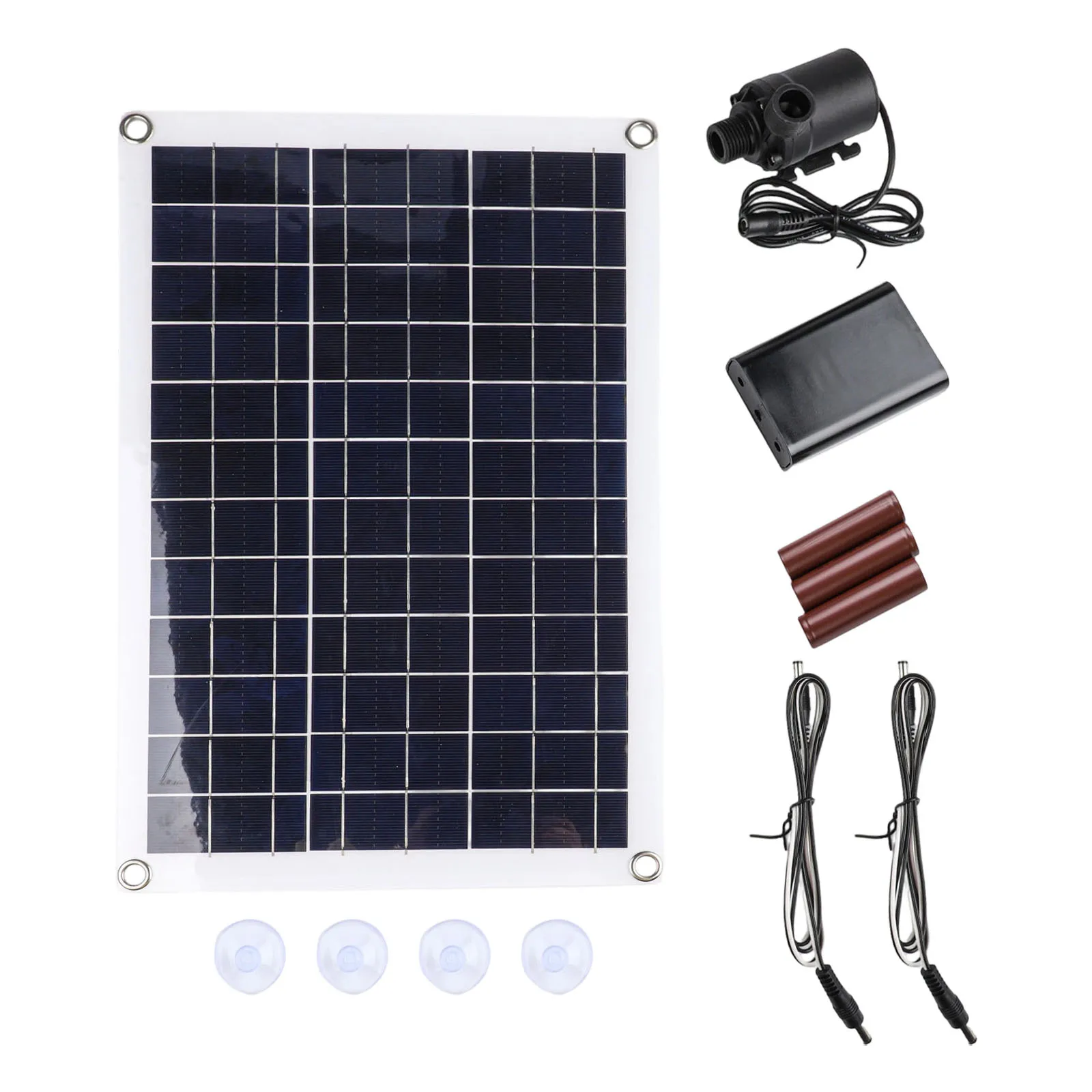 Low Noise Pump 800L h Water Pump 42*28cm 50W Solar Panel Pump Kit Continuous Operation Installation Instructions