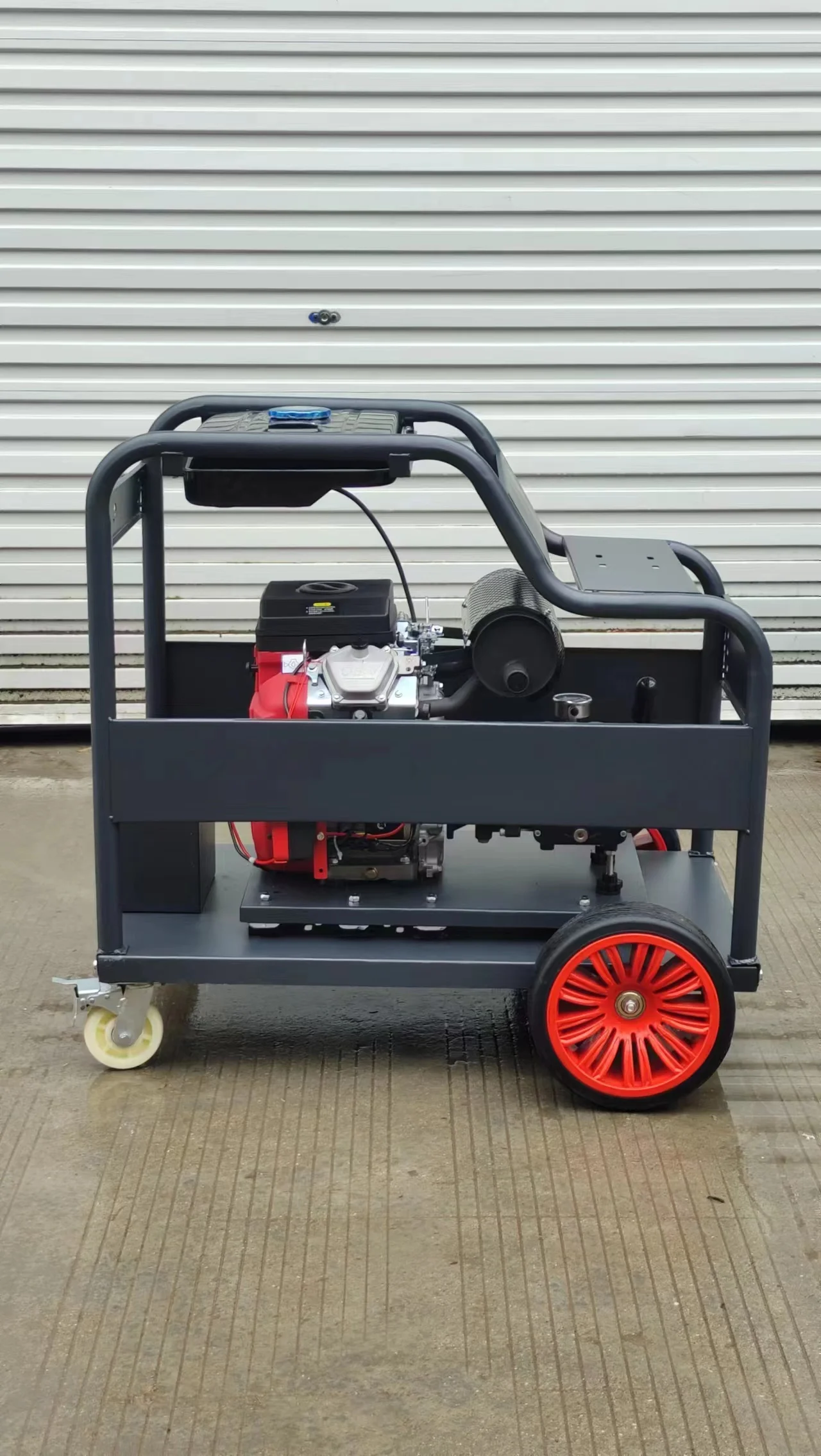 24 HP  Petrol  500 bar Cold Water Industrial Water Jet Cleaning Machine Hydro Blasting Machine