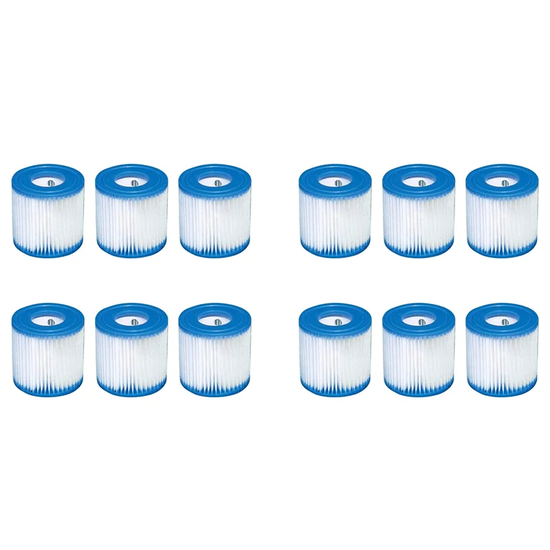 

ABZC-12Pcs Pool Filter Cartridges Type H Replacement Swimming Pool Filter For Pool Filter Pump Cleaner