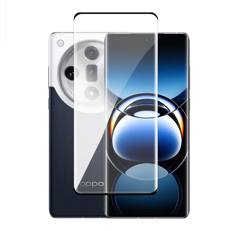 For OPPO Find X7 Ultra Glass For Find X7 X6 X5 Pro Tempered Glass 3D Full Cover Curved Screen Protector For Find X7 Lens Film