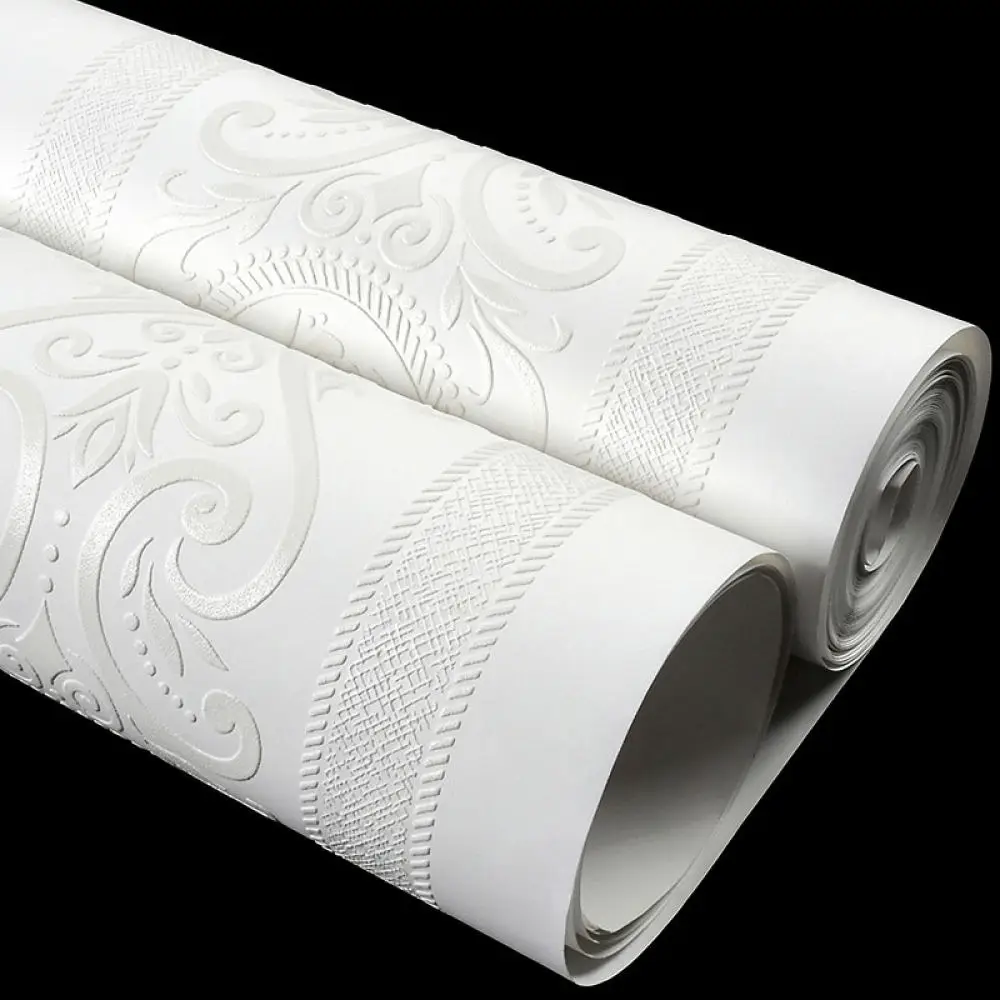 Embossed Vertical Stripe Wall Covering Non Woven Wallpaper For Modern Living Room Bedroom European Minimalist Home Art