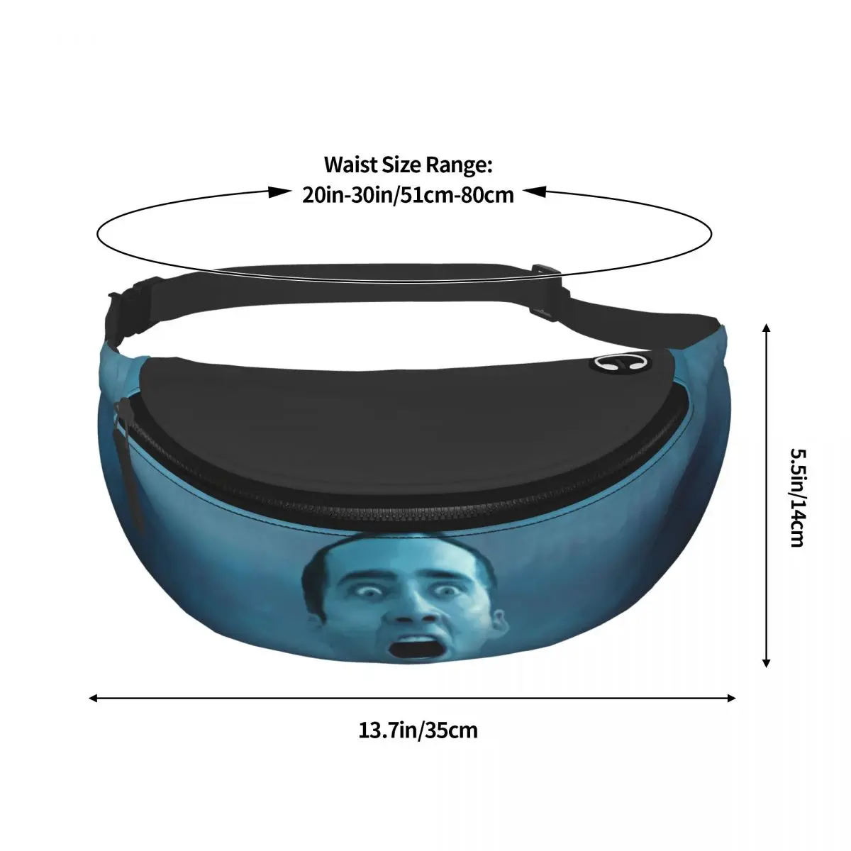Забавная поясная сумка Николаса Кейдж для мужчин и женщин, крутая дорожная походная Сумочка через плечо для телефона и денег, на заказ