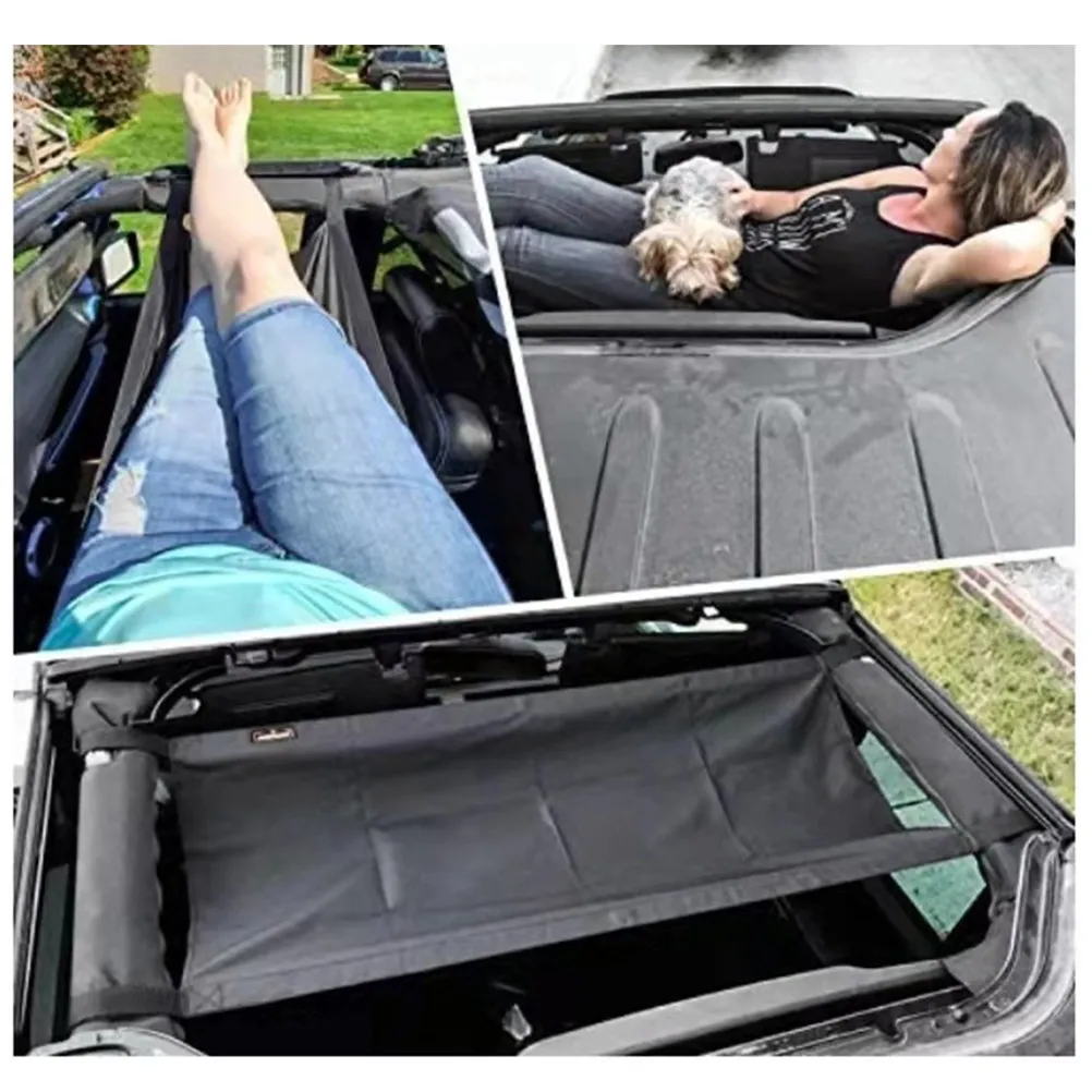 

Многофункциональный автомобильный гамак на крышу из прочной ткани Оксфорд с усиленными швами и широкой застежкой-ремнем для комфортного отдыха