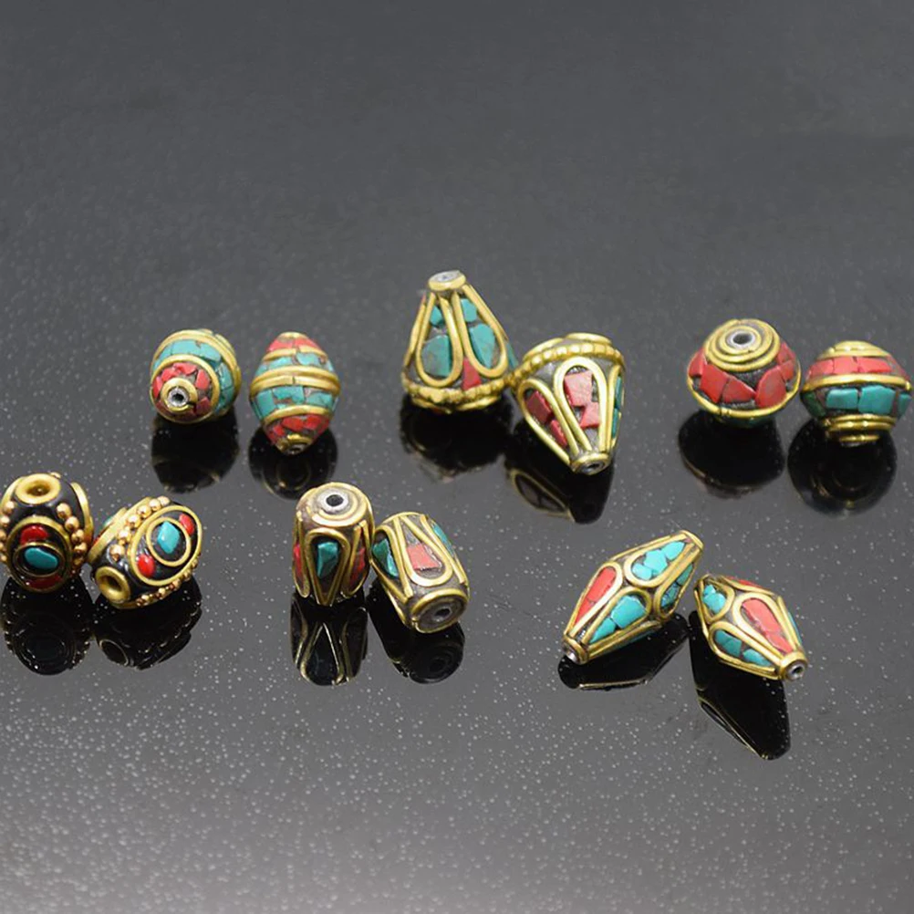 

10pcs Handmade Spacer Copper Metal Buddha Beads Metal Beads For Diy Jewelry Making Crafts (497-Y10264)
