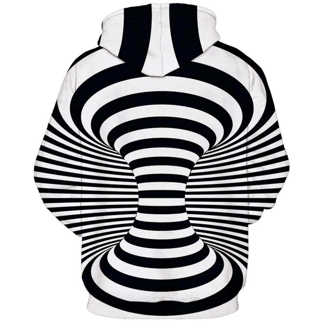 Winter new product pullover hoodie Men and women trend fashion couple hooded sweater thin fleece jacket Cool swirl 3D printing
