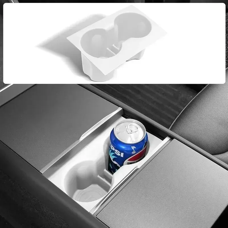 Center Console Cup Holder Inserts For Tesla Model 3 2024-2025 Highland/Model Y 2025 Juniper
