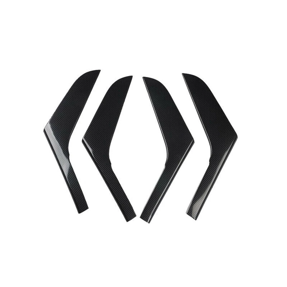 

4 шт./лот, автомобильные наклейки из АБС-пластика, углеродное волокно, внутренняя дверь, подлокотник, декоративный чехол для Golf 6 MK6 2009-2013