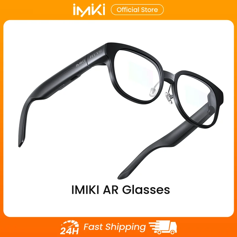 

IMIKI AR Glasses Google Assistant Hi-fi Audio Translator Real-time Navigation Music Heads-up Display