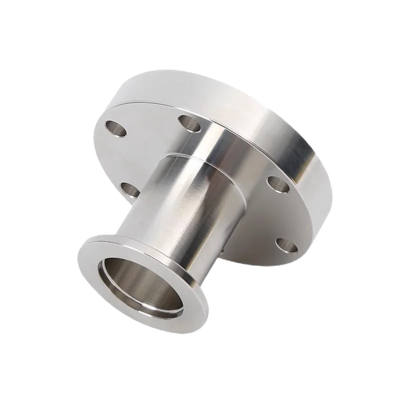 CF150 إلى KF50 مكونات فراغ عالية جدا الفولاذ المقاوم للصدأ 304L ISO أنبوبي محول تقليل CF مستقيم محول تجهيزات أنابيب #4