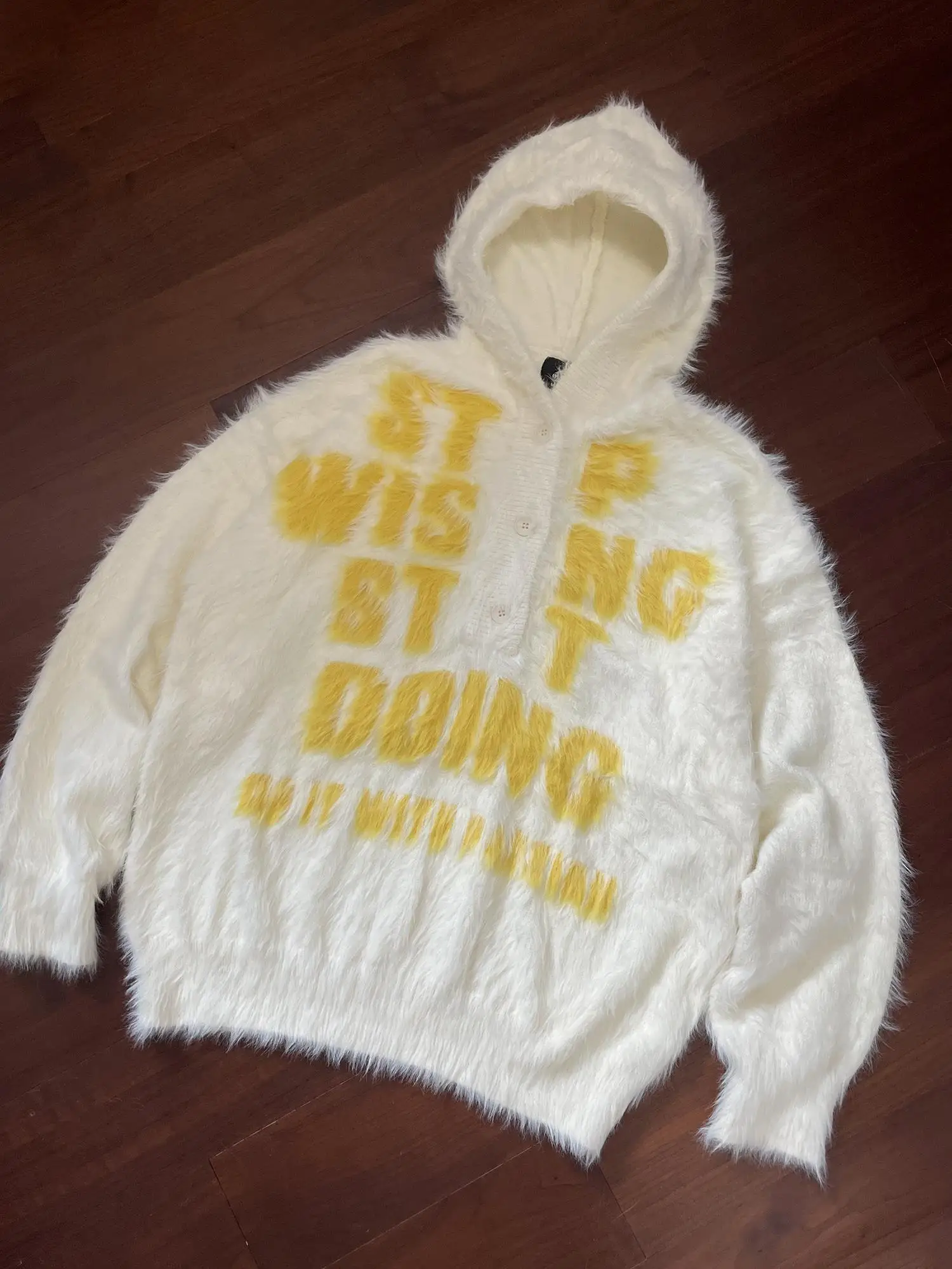 

Couples Knitted f Open Cardigan Men's Lazy Sle Chill Knitwear Soft Polyester Fiber Loose Fit Long Sve Hoodie