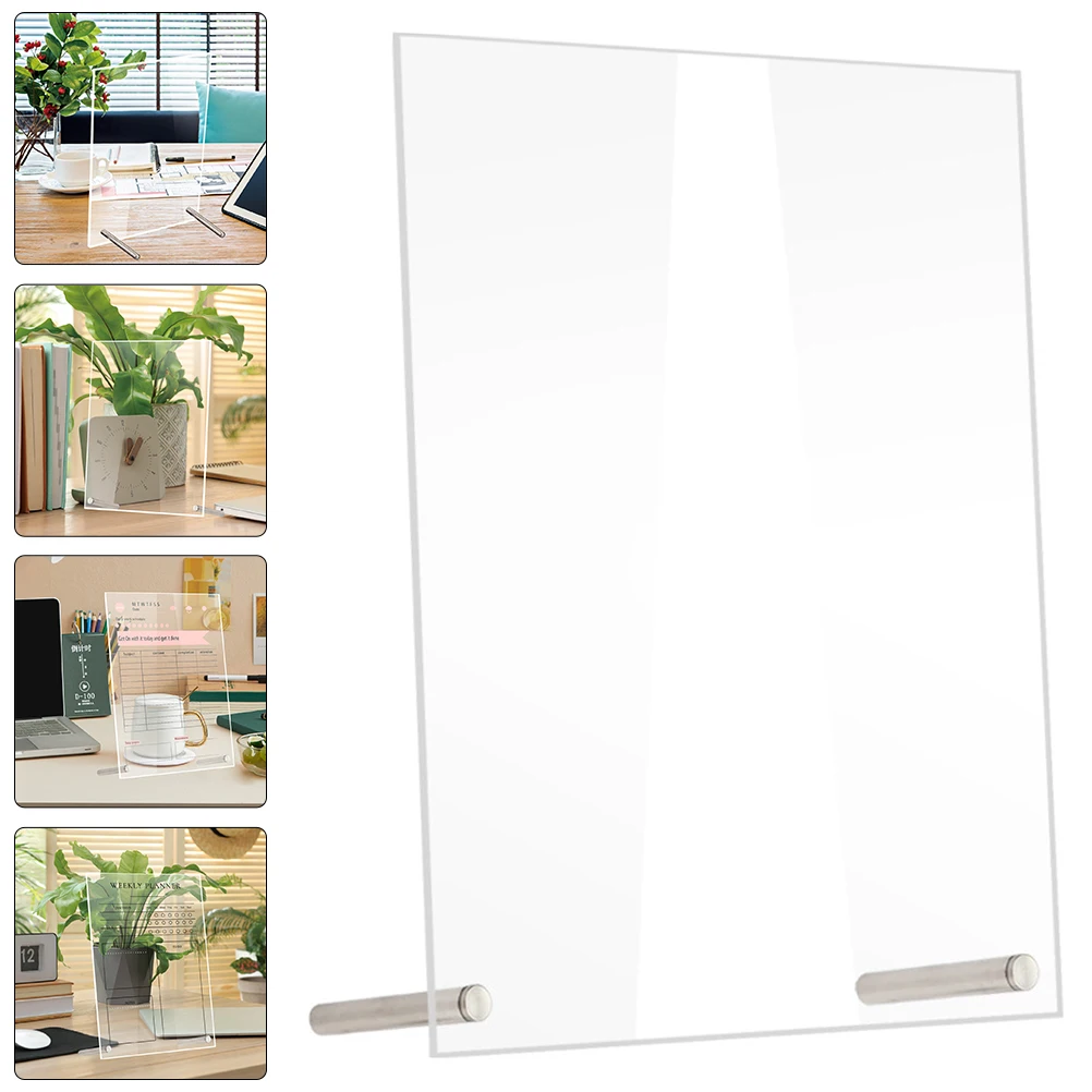 1 Set Acrylic Table Number Sign Tabletop Name Card Wedding Party Reception Holder Blank Clear Seat Stand Display Decor