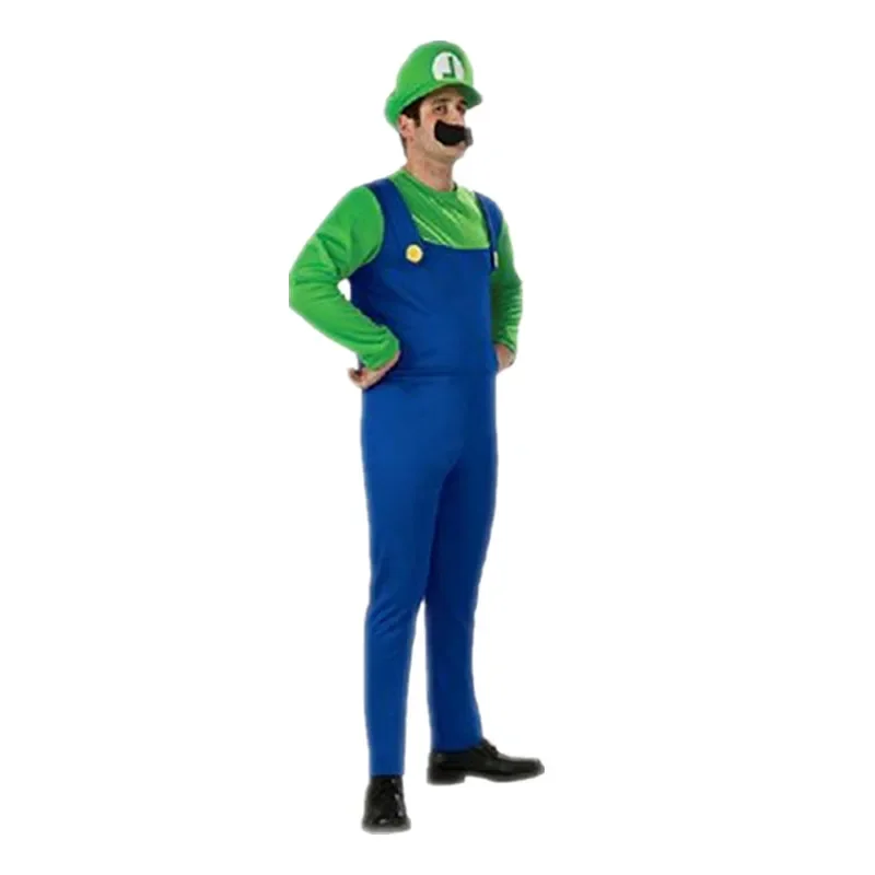 Disguise Mens Mari Costume Super Mario Bros Adult Costume with Hat and Mustache Festival Cosplay Performance Costumes