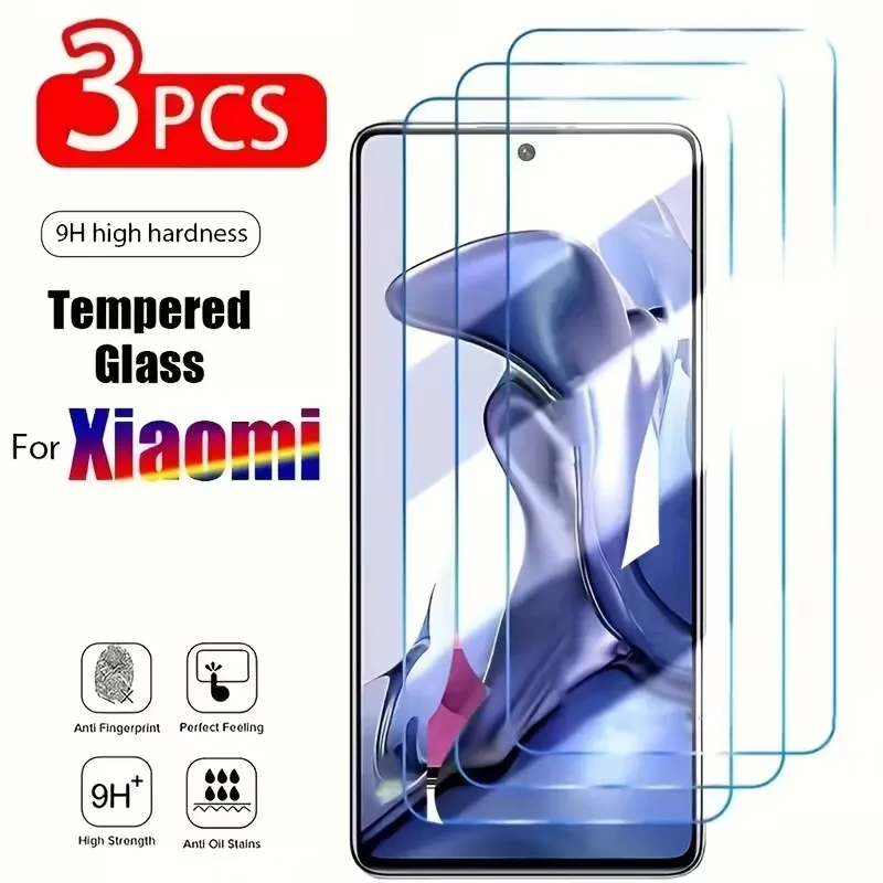 3Pcs Tempered Glass…