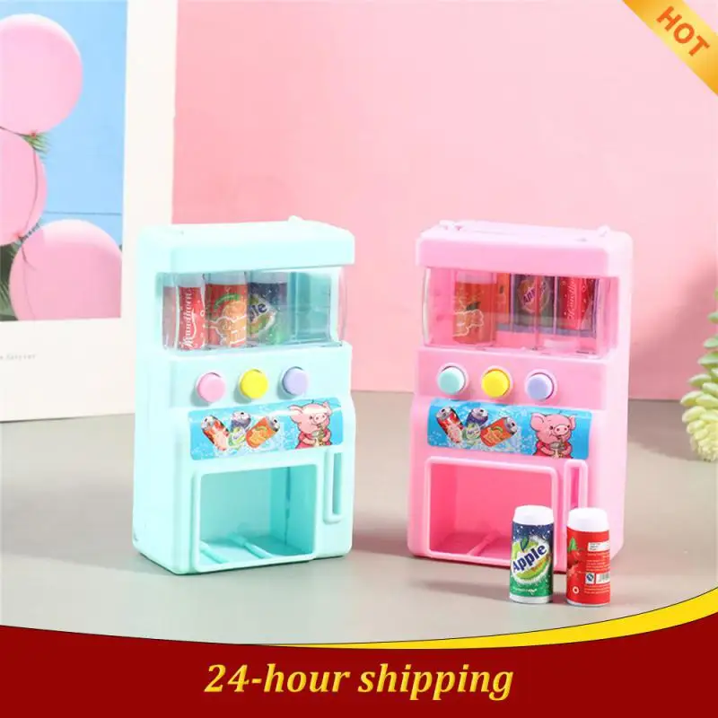 

Kids Simulation Self-service Vending Machine with Mini Drinks Play Toys