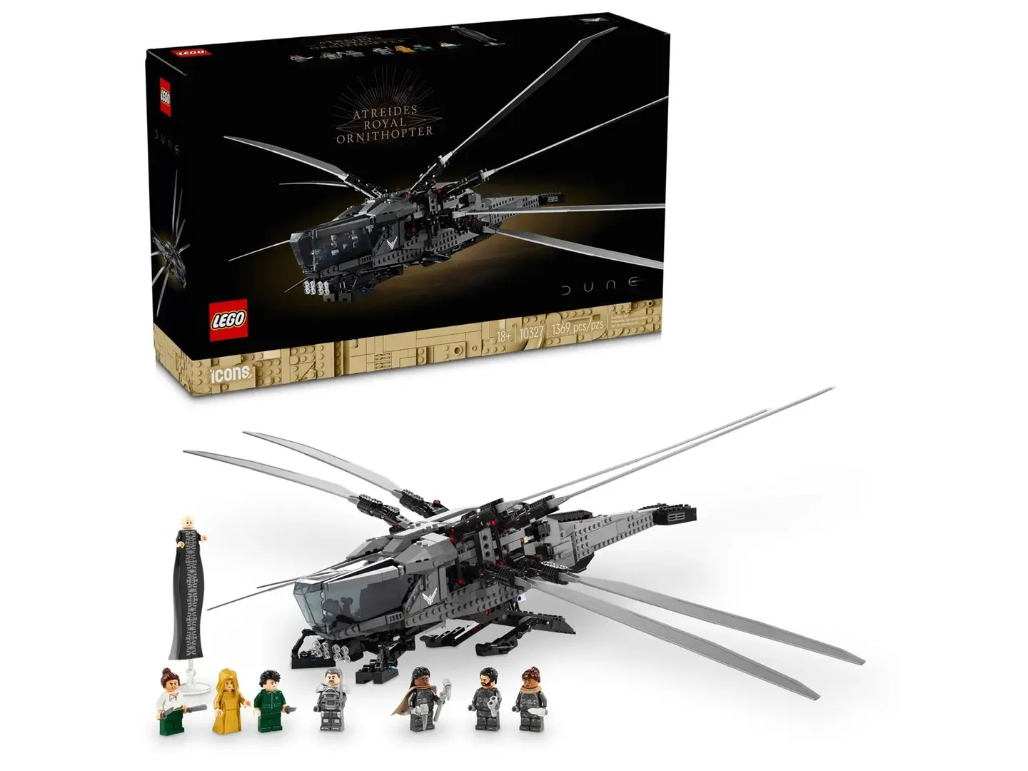 LEGO Icons 10327 Dune-Atreides Royal Ornithopter: Una Evaluación Detallada para Entusiastas del Lego y los Universos de Ciencia Ficción