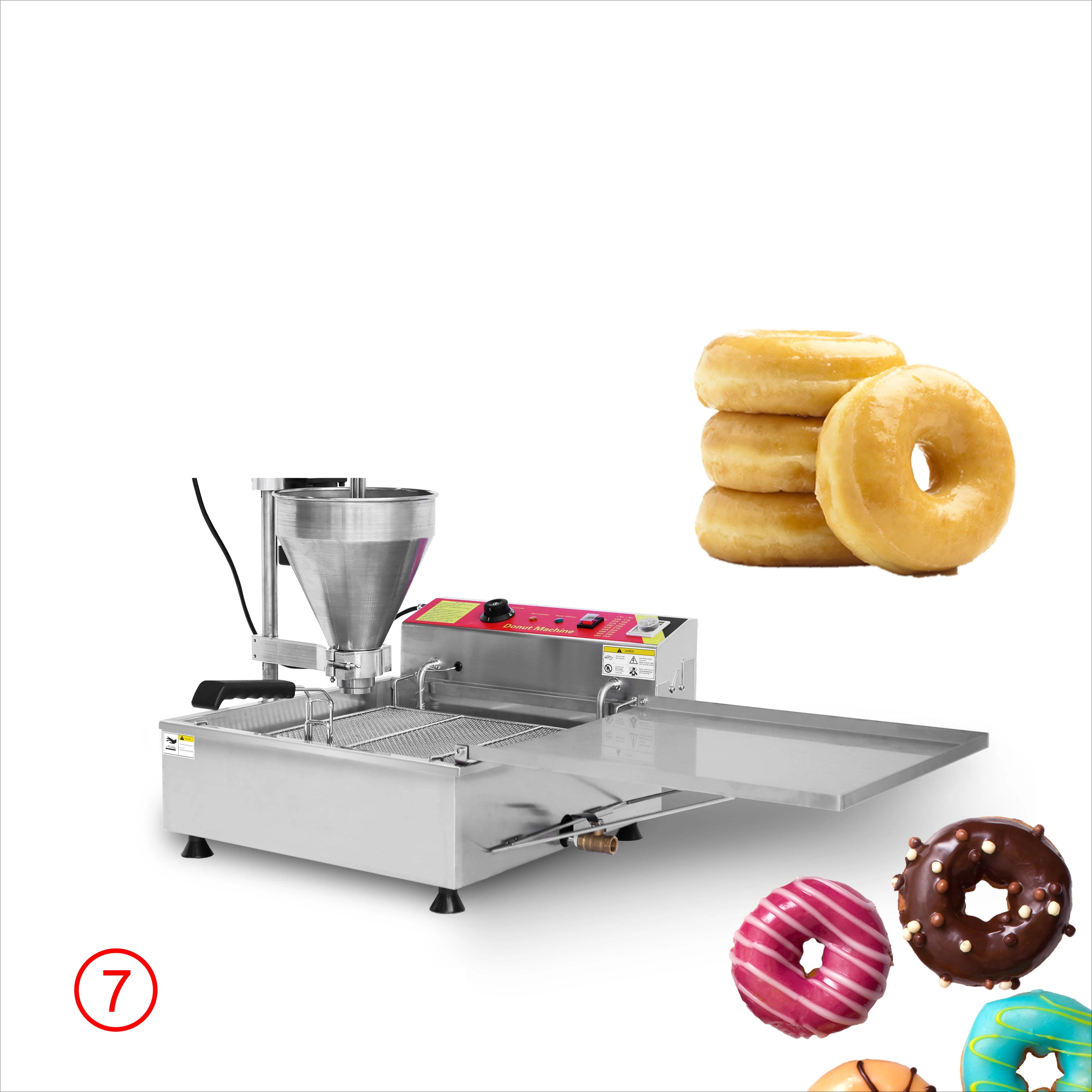 Mini freidora automática De donuts De queso, 3 formas, Lokma, bola De Donut, Pon De Ring, máquina para hacer donuts Mochi