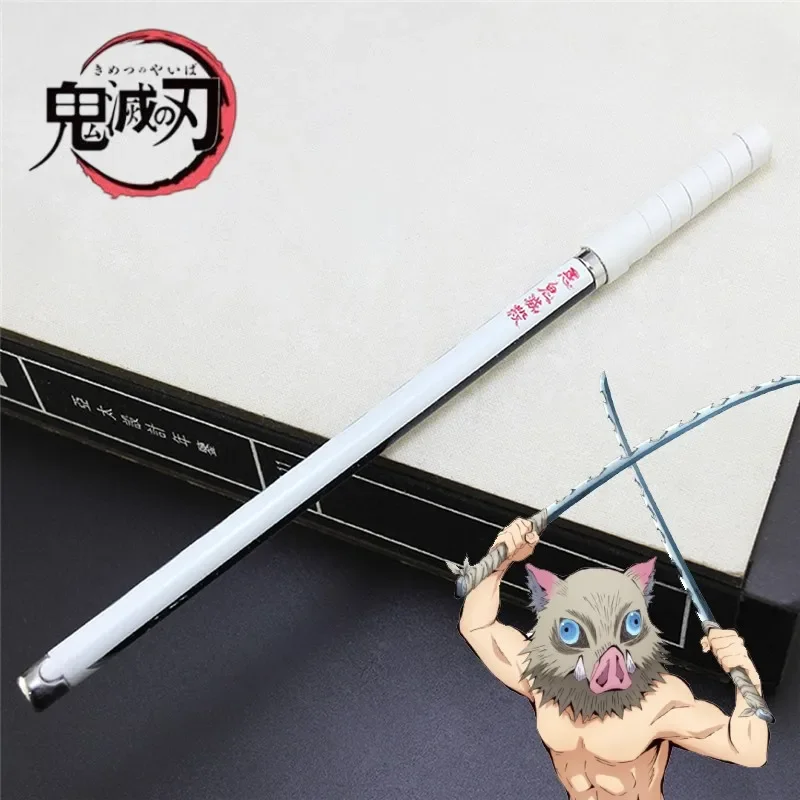 NONE Dämon Slayer Schwerter Die Liebe Hashira Kanroji Mitsuri Stift Schwerter Nichirin Klinge Waffe Anime Katana Samurai Messer Halloween Geschenke 7