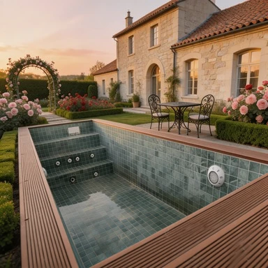 Customized 20ft 40ft Shipping Container Swimming Pool with Acrylic Window for Villa