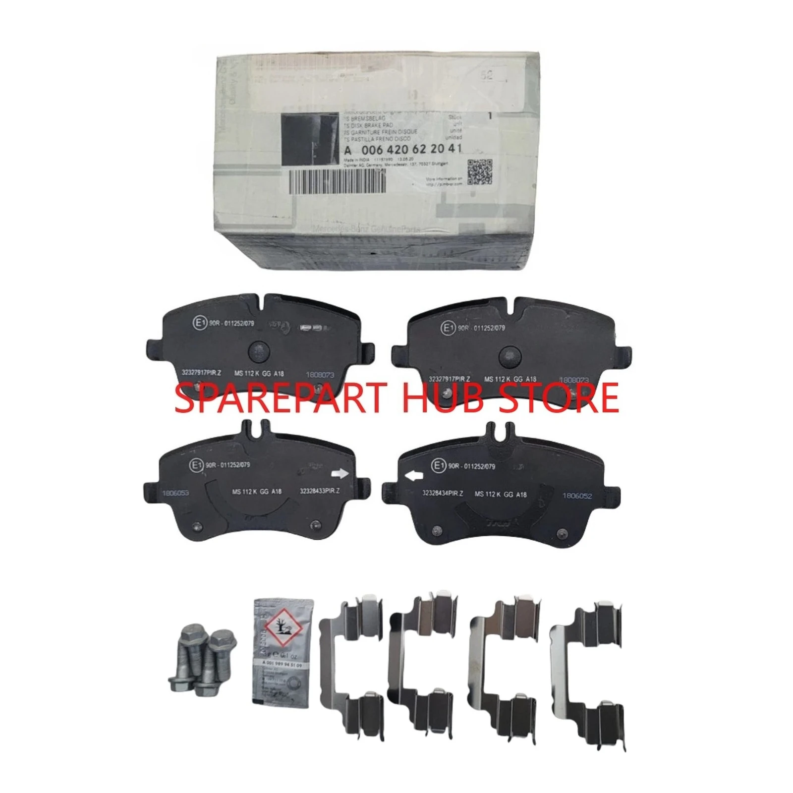 

OEM A0034206020 Front Wheel Brake Pad Set For MERCEDES-BENZ C209 W203 R171 CLK240 CLK350 C230 C350 CLK200 SLK300 SLK280