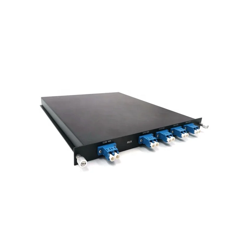 Fiber optical 8CH  CWDM Module  mux demux mutiplexer 1470-1610nm 1U rack mount cwdm mutiplexer  for 5G data center