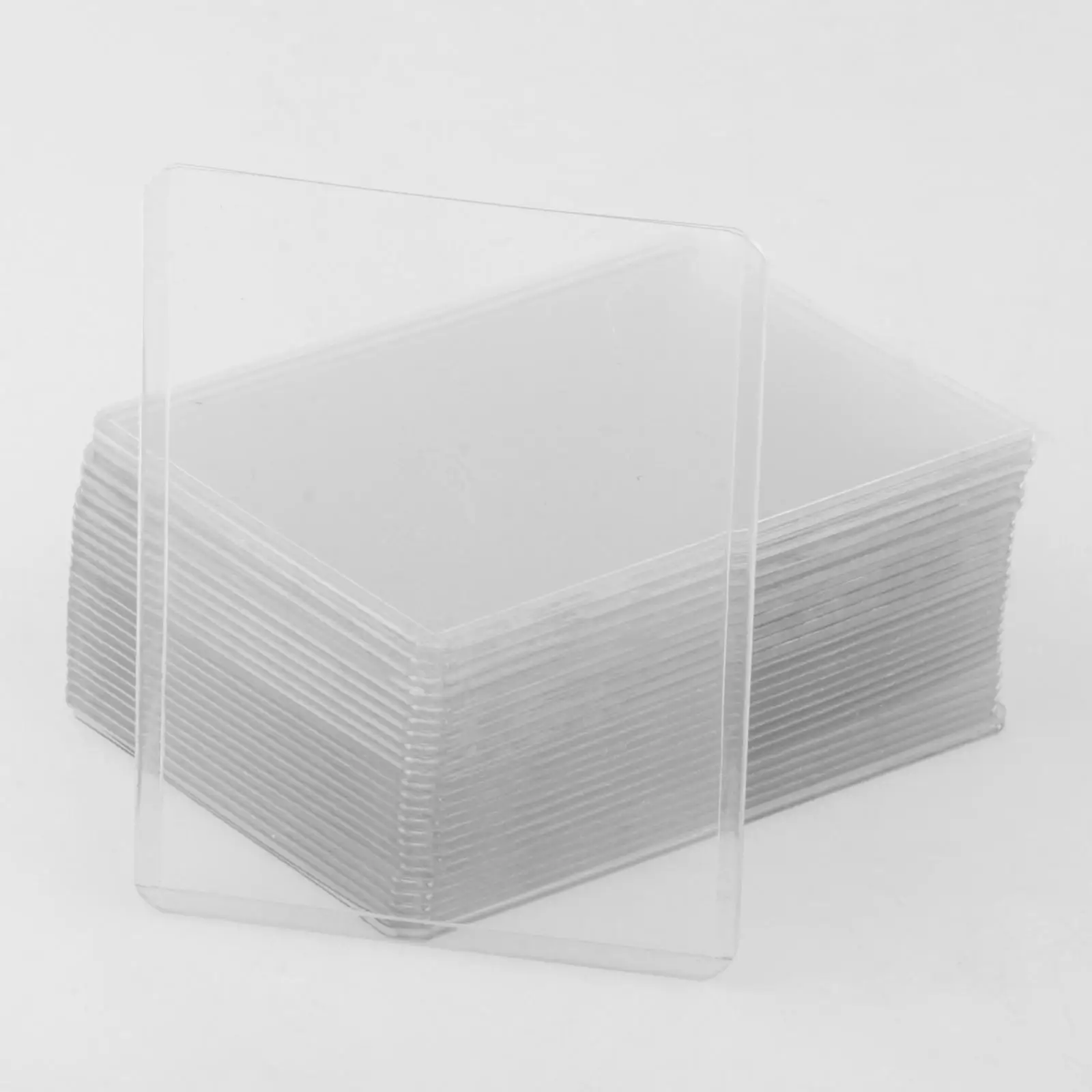 Fundas transparentes para tarjetas, tarjetas de reunión visibles, tarjetas portátiles ligeras, 25 piezas