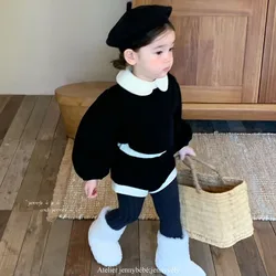2025 New Spring 0-3Yrs Newborn Baby Girl Clothes Suit Long Sleeved T-shirt+PP Shorts Infant Baby Girls Clothing Set