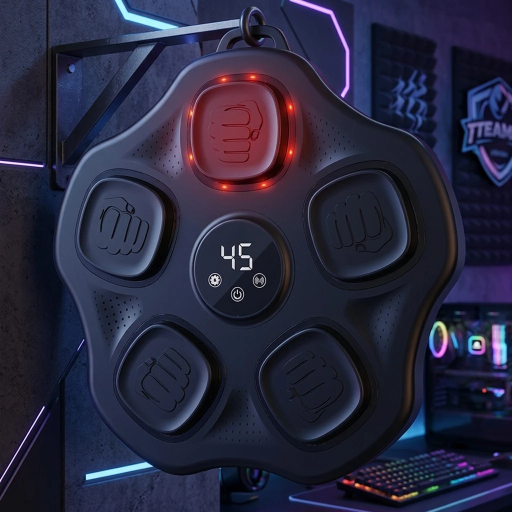 2026 New Arrival  Smart Music Boxing Machine Wall Mounted Electronic Boxing Target Punching Machine