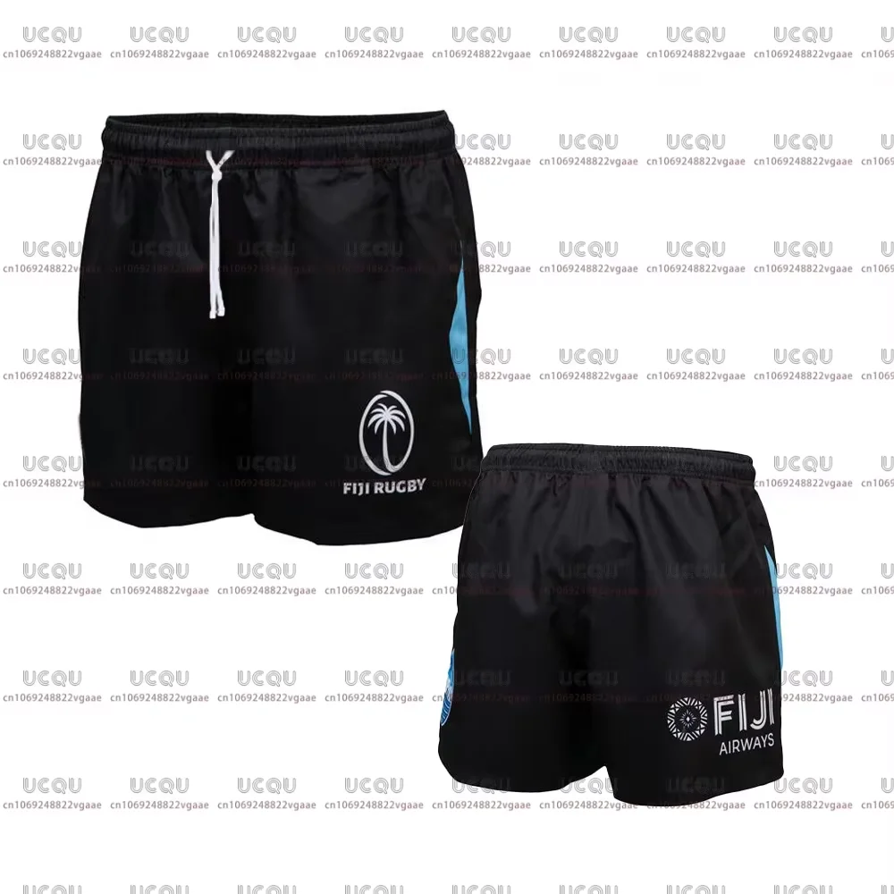

2025 Gym Mens 7s Training Shorts Rugby Jersey Male Clothes T Shirt Team Boys Tee Teenager Home Top Trousers Training Fiji Mens