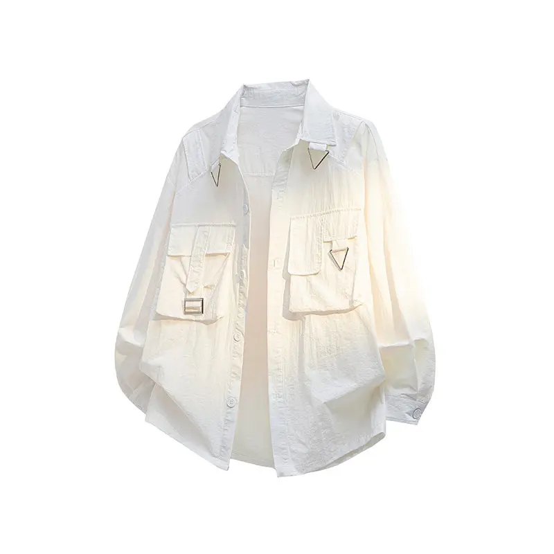 SuperAen Long-sleeved Oversized Single Breasted Safari Style Jackets 2026 Spring and Autumn New Solid Color Coats