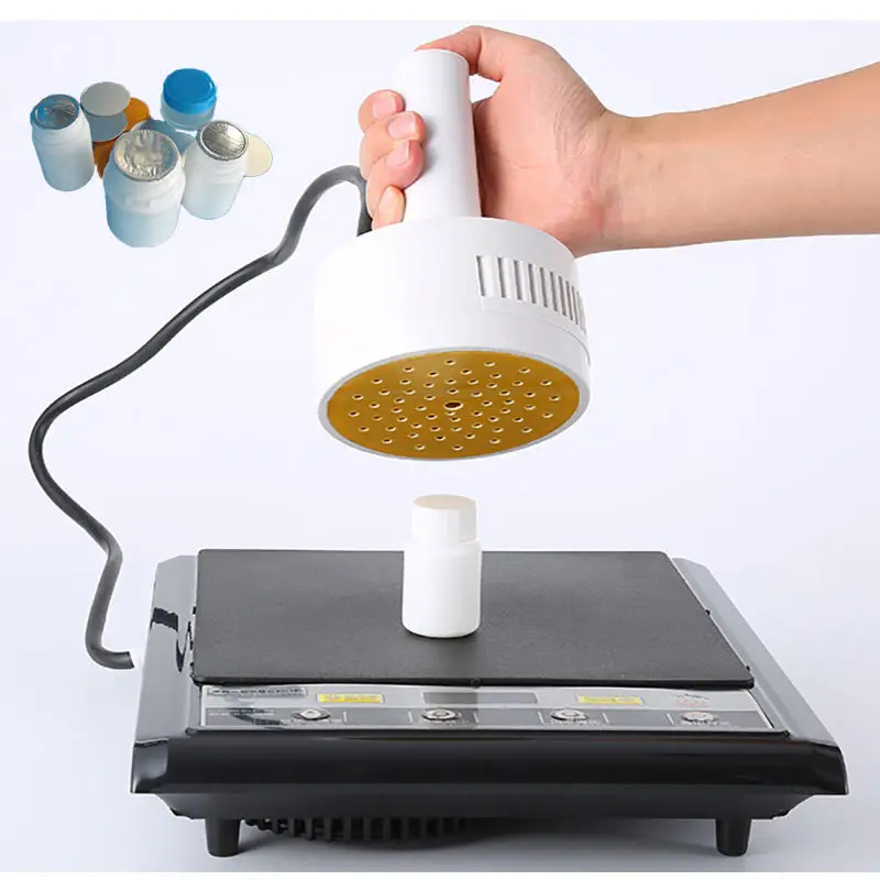 Sellador de inducción para DL-500E, sellador de botellas de vidrio y plástico de mano, sellador Manual de papel de aluminio/sellador térmico