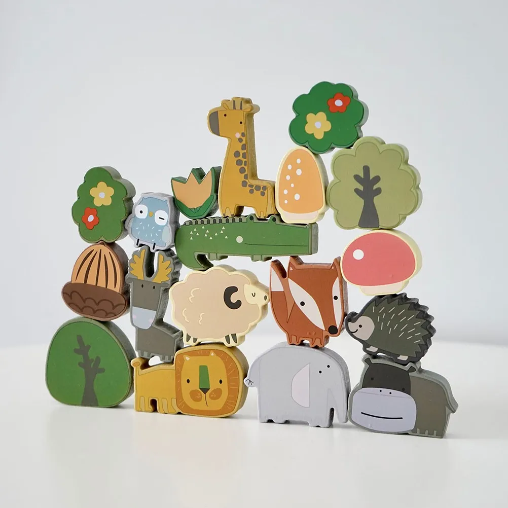 

Animal Stacking Game Baby Toy Balance Cartoon Building Toys Blocks Balancing