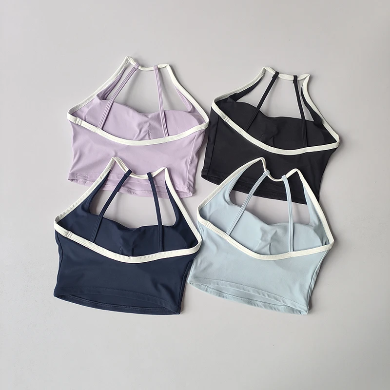 

Women Sexy Beauty Back Gym Running Push Up Yoga Sports Bras Breathable Wrapped Yoga Sports Bras Triangle Cup Underwear Clothing
