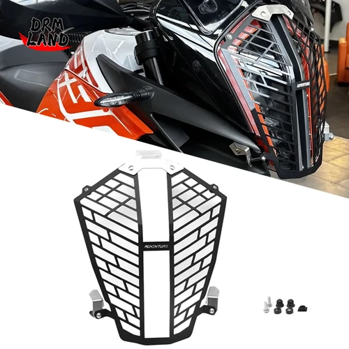 Imagen 1 del producto Para 1290 SUPER ADVENTURE R 1290 Super ADV S 1290ADV 2017-2020 accesorios de motocicleta CNC faro Protector de cubierta de parrilla