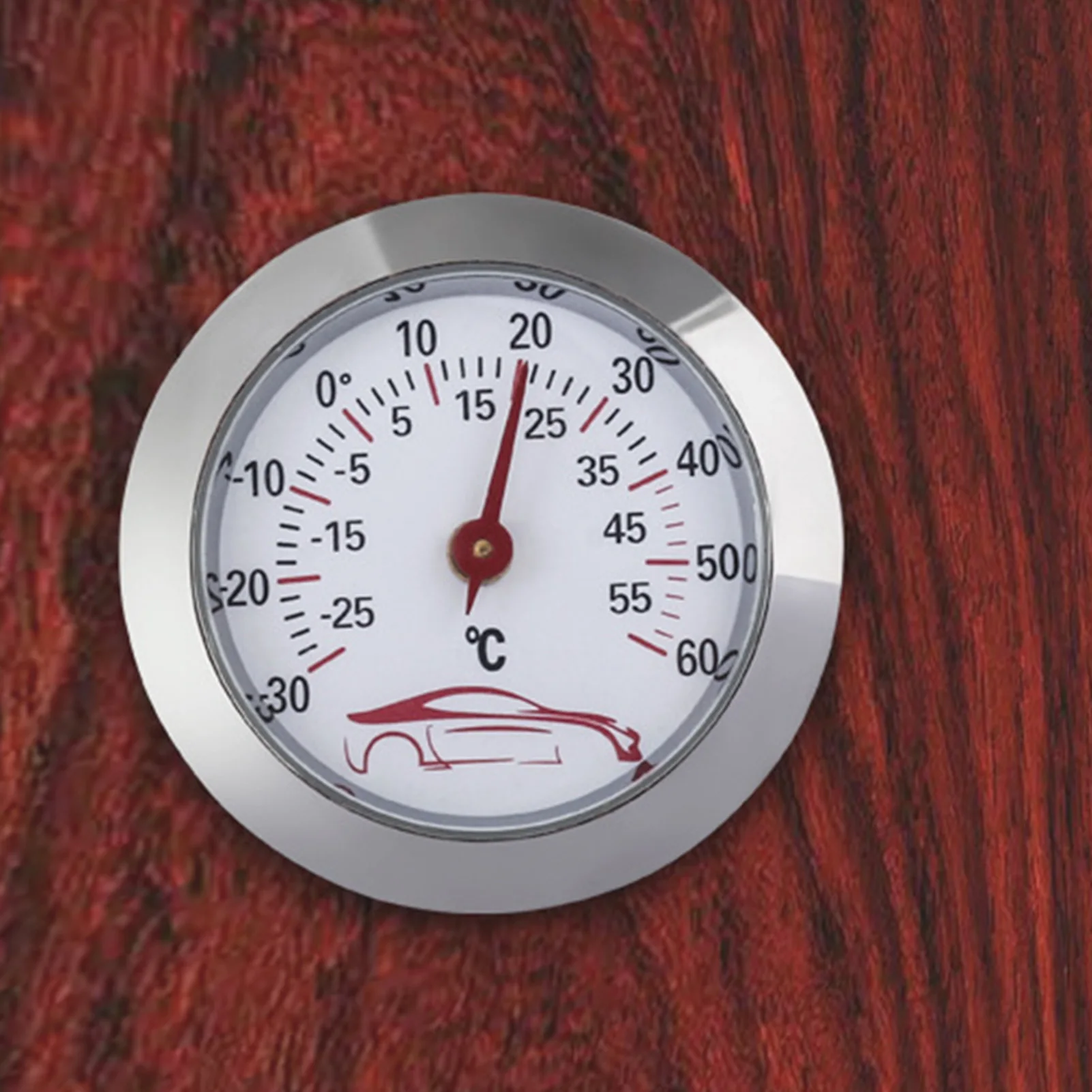 43mm Mini Thermometer for Car Analog Type Small Household Thermometer for Home Travel Journey Car Indoor