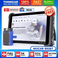 MUCAR 892BT OBD2 herramienta de escáner de diagnóstico análisis MUAI sistema completo 35 reinicio ECU codificación bidireccional CANFD y DoiP sin vida