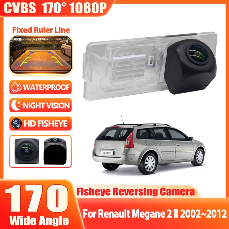 HD CCD Car Rear View Reverse Backup Parking Camera Waterproof High quality RCA For Renault Megane 2 II 2002~2010 2011 2012